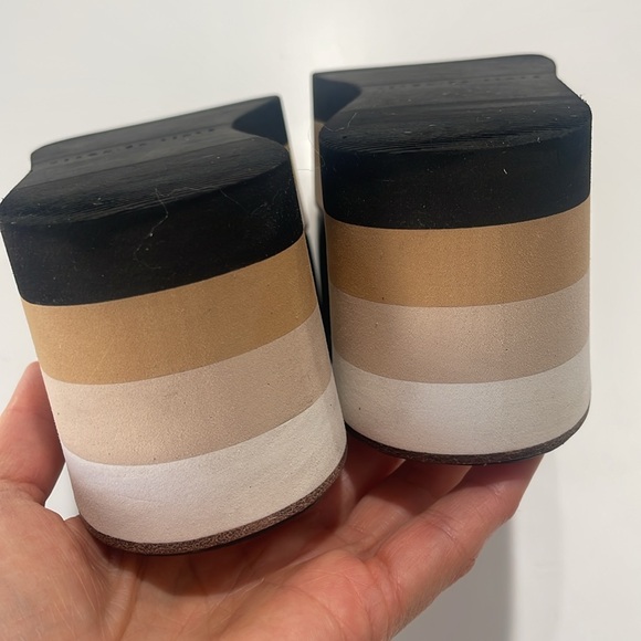 Veronica Beard Eunise Leather Wedge Platform Sandals Black Size 7 - Picture 15 of 15